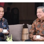 Presiden Jokowi saat bertemu SBY