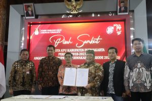 Acara pisah sambut komisioner KPU Purwakarta