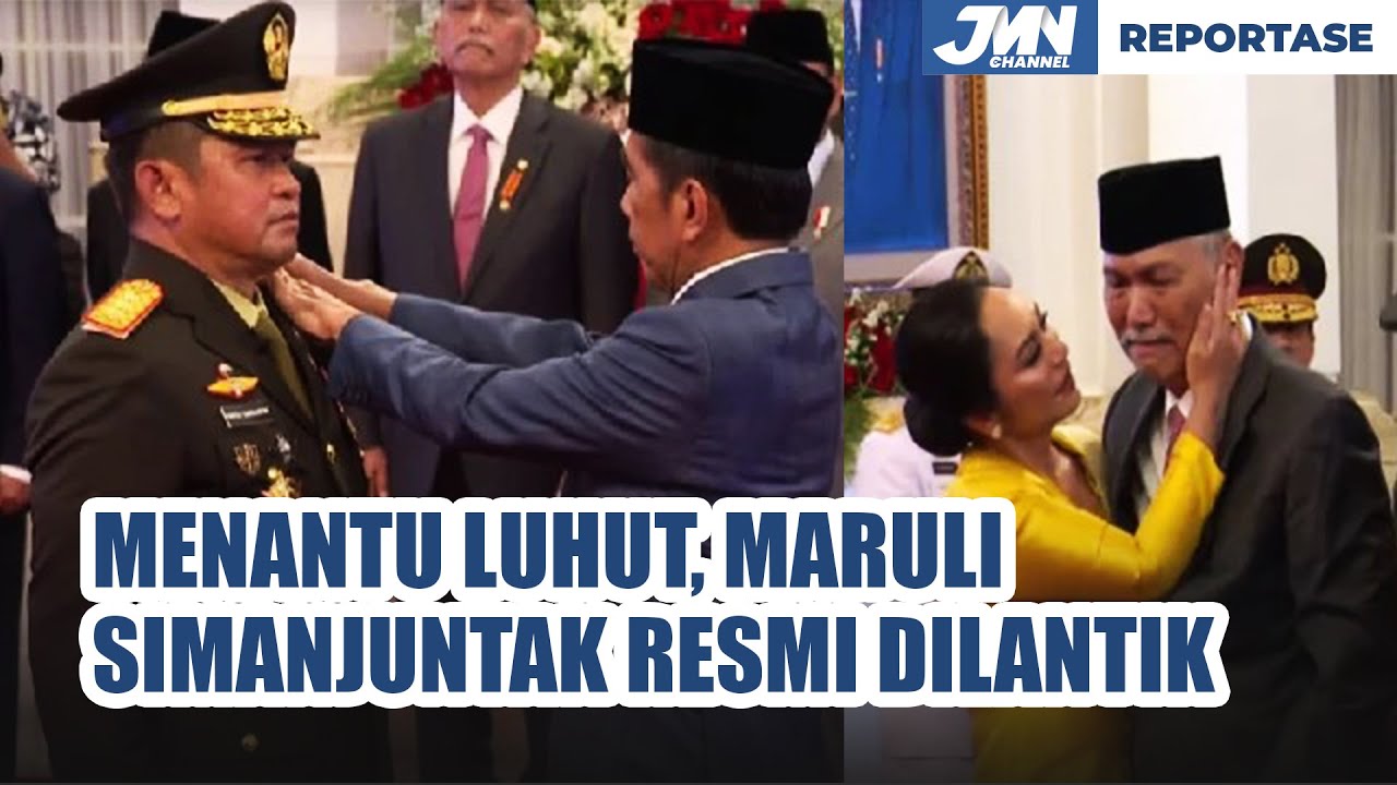 Momen Menantu Luhut, Maruli Simanjuntak Dilantik Oleh Presiden Jokowi ...