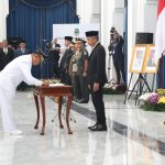 Pelantikan Pj Bupati Bogor di Gedung Sate Kota Bandung