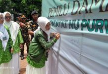Fatayat NU Purwakarta menggelar deklarasi damai Pemilu 2024