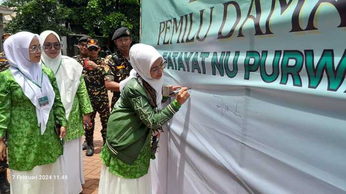 Pc Fatayat Nu Purwakarta Siap Sukseskan Pemilu Dengan Deklarasi