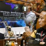 Sekda Jabar Herman Suryatman saat menghadiri 'World Economic Forum G20 Bali Global Blended Finance Alliance Dialog' di United in Diversity Bali Campus (Foto: Pemprov Jabar)