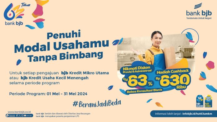 Bantu Pembiayaan dan Diskon Provisi 63%: Promo bank bjb untuk UMKM!