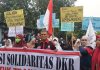 Unjuk rasa warga Depok memprotes PPDB 2024 di wilayahnya