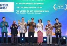 Pos Indonesia Meraih Dua Penghargaan Top CSR Awards 2024