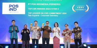 Pos Indonesia Meraih Dua Penghargaan Top CSR Awards 2024