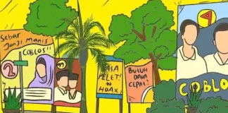 Ilustrasi pemasangan baliho bakal calon kepala daerah yang melanggar aturan, sehingga akan ditertibkan Pemda Purwakarta