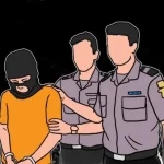 Ilustrasi polisi menangkap pelaku penggelapan barang elektronik PT Energi Konstruksi Nasional di Purwakarta