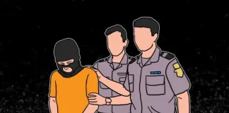 Ilustrasi polisi menangkap pelaku penggelapan barang elektronik PT Energi Konstruksi Nasional di Purwakarta