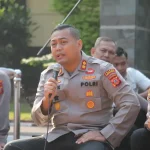 Kapolres Purwakarta, AKBP Lilik Ardiansyah saat memberikan arahan kepada anggota. (Foto Dok Polres Purwakarta)