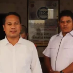 Kasat Res Narkoba Polres Purwakarta, AKP Yudi Wahyudi didampingi KBO Satres Narkoba, IPTU Jonson Sirait