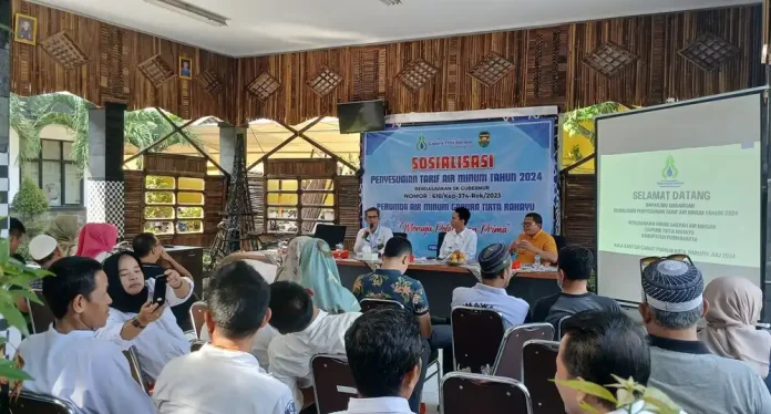 Sosialisasi penyesuaian tarif air minum tahun 2024 kepada pelanggan PDAM Purwakarta