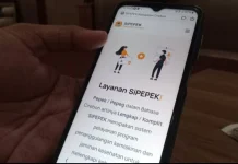 Tampilan aplikasi SiPepek milik Pemkab Cirebon