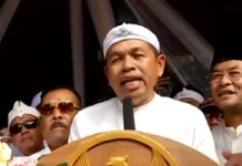 Dedi Mulyadi dan Erwan Setiawan bersiap mendaftar ke KPUD Jabar sebagai pasangan calon gubernur dan wakil gubernur Jawa Barat