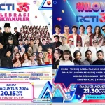 Flyer Selebrasi Spektakuler RCTI 35 dan Konser I Love RCTI dalam rangka HUT RCTI ke-35