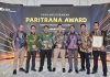 Penyerahan anugerah Paritrana Award kepada dua perusahaan