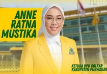 Ketua DPD Golkar Kabupaten Purwakarta Anne Ratna Mustika resmi maju sebagai calon bupati purwakarta pada Pilkada 2024