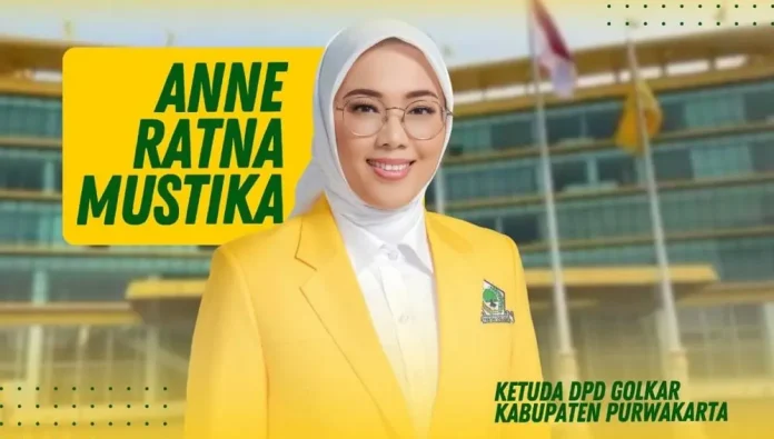 Ketua DPD Golkar Kabupaten Purwakarta Anne Ratna Mustika resmi maju sebagai calon bupati purwakarta pada Pilkada 2024