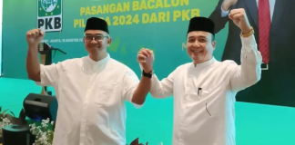 Pasangan Farhan dan Erwin resmi diusung Partai NasDem dan PKB untuk maju di Pilwalkot Bandung 2024