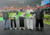 Penyerahan kartu BPJS Ketenagakerjaan secara simbolis untuk atlet silat dalam kejuaraan pencak silat tingkat nasional Piala Kasad 2 Tahun 2024 (Foto: Ist)