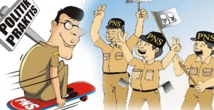 Ilustrasi ASN terlibat dalam politik praktis