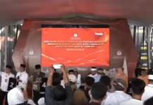 Pengundian nomor urut calon bupati dan wakil bupati Purwakarta untuk Pilkada Purwakarta 2024 (Foto: Tangkapan layar akun YouTube KPU Purwakarta)