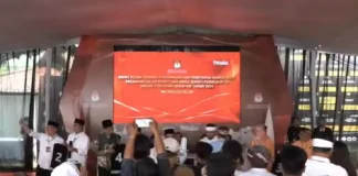 Pengundian nomor urut calon bupati dan wakil bupati Purwakarta untuk Pilkada Purwakarta 2024 (Foto: Tangkapan layar akun YouTube KPU Purwakarta)