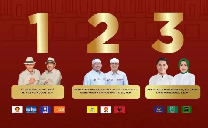 Pasangan calon bupati dan wakil bupati Subang peserta Pilkada 2024 (Foto: Instagram @kpu.subang)