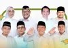 Empat pasangan calon bupati dan wakil bupati Purwakarta yang akan berkonstestasi pada Pilkada Purwakarta 2024 (Foto: Instagram @urangpurwakarta.id)