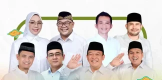 Empat pasangan calon bupati dan wakil bupati Purwakarta yang akan berkonstestasi pada Pilkada Purwakarta 2024 (Foto: Instagram @urangpurwakarta.id)