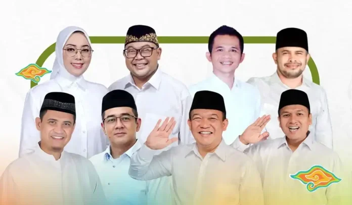 Empat pasangan calon bupati dan wakil bupati Purwakarta yang akan berkonstestasi pada Pilkada Purwakarta 2024 (Foto: Instagram @urangpurwakarta.id)