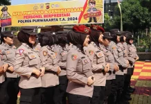 Polwan Polres Purwakarta (Foto: Dok. Polres Purwakarta)