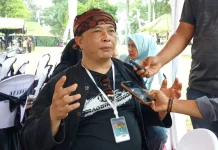 Mang Govar, panitia penyelenggara seni ketangkasan domba yang juga anggota DPRD Kabupaten Cianjur dari Fraksi PKB (Foto: Mamat Mulyadi/Jabarnews)