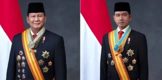 Presiden Prabowo Subianto dan Wakil Presiden Gibran Rakabuming Raka