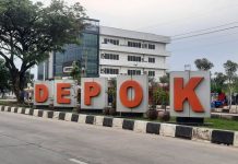 Salah satu taman di Kota Depok