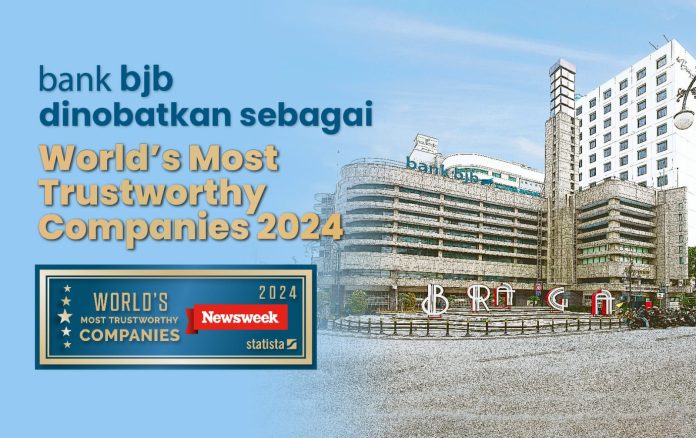 bank bjb Raih Penghargaan Prestisius sebagai World's Most Trustworthy Companies 202