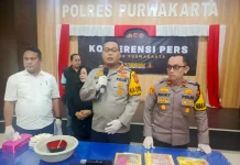 Ungkap kasus narkoba di Polres Purwakarta. (Foto: Gin/Jabarnews)