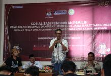 Sosialisasi pendidikan pemilih yang diselenggarakan KPU Jabar bersama Prima DMI dan Pokwan DPRD Kabupaten Bogor (Foto: Ist)