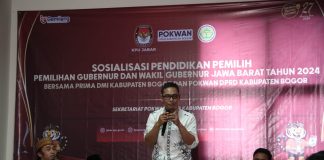 Sosialisasi pendidikan pemilih yang diselenggarakan KPU Jabar bersama Prima DMI dan Pokwan DPRD Kabupaten Bogor (Foto: Ist)