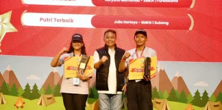 Sekretaris Daerah Provinsi Jawa Barat, Herman Suryatman, bersama perwakilan Duta Integritas pada acara West Java Youth Camp 2024, yang melahirkan generasi muda anti korupsi (Foto: Pemprov Jabar)