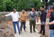 Sidak proyek taman Al Falak Pagentongan Bogor (1)