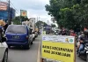 Kemacetan di sekitar proyek pembangunan flyover Nurtanio Kota Bandung. (foto: istimewa)