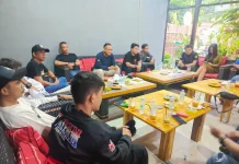 Silaturahmi Sat Intelkam Polres Purwakarta Bersama Komunitas Motor di Kabupaten Purwakarta. (Foto: Gin/Jabarnews)