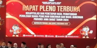 Rapat pleno terbuka KPU Jawa Barat