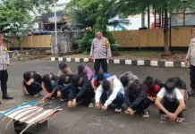 Polsek Pagaden amankan pelajar anggota geng Kansas 122 Subang (Foto: Ist)